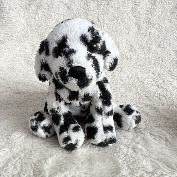 Douglas Cuddle Toys Dalmatian 6” Plush Stuffed Toys Sitting Spotted Puppy - Picture 1 of 6